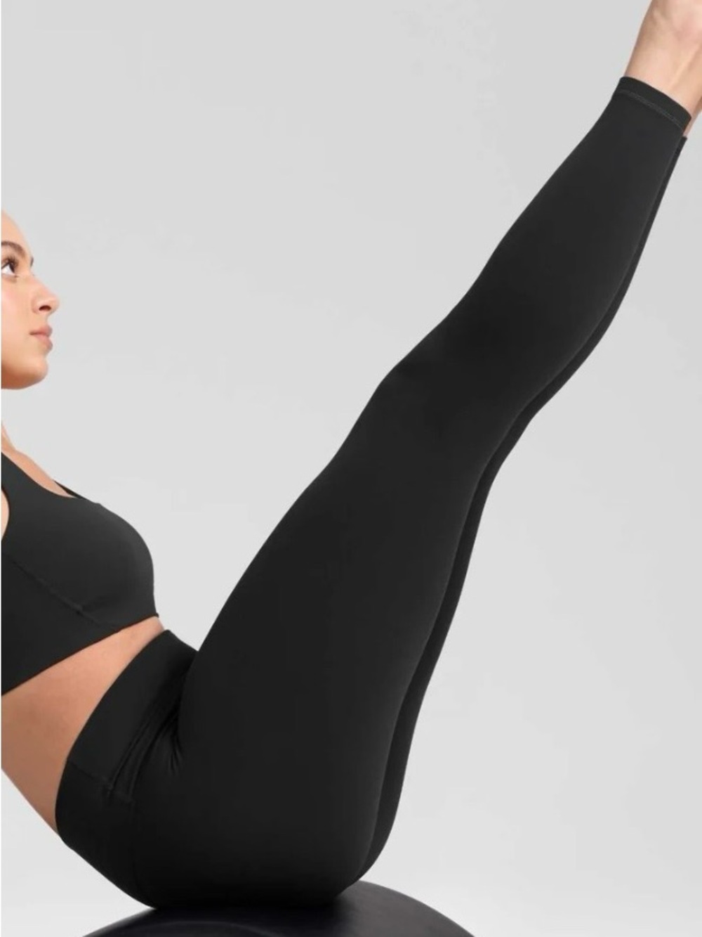 CRZ YOGA Black High-Waist Performance Leggings